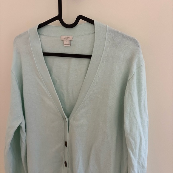 J. Crew Pale Blue Wool Blend Cardigan - Picture 4 of 11